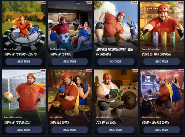 vegas hero bonus